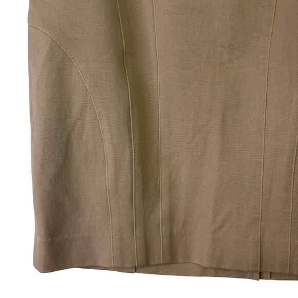 NWT Banana Republic Tan Cotton Stretch Pencil Skirt Work Professional Size 8 - Picture 6 of 9